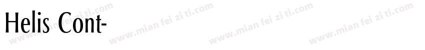 Helis Cont字体转换